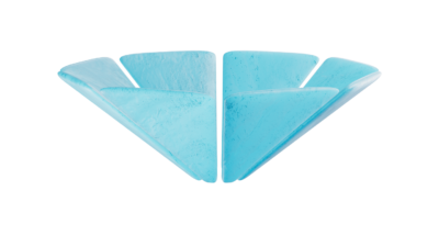 A rendering of a flower with a ice texture.